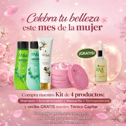 kit control grasa y caída natural fresh anva – tratamiento capilar + tónico anticaída gratis